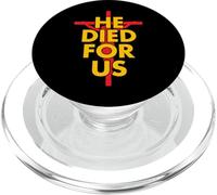 Il est Mort pour Nous, Jésus, Noël chrétien PopSockets PopGrip pour MagSafe