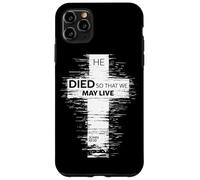 Il est Mort pour Que Nous puissions Vivre John 10:10 Christian Cross Coque pour iPhone 11 Pro Max