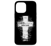 Il est Mort pour Que Nous puissions Vivre John 10:10 Christian Cross Coque pour iPhone 13 Pro Max
