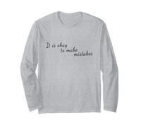 Il est Normal de Faire des erreurs - Mental Health Matters Manche Longue