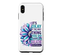 Il est Normal de Respirer Une Fleur de Sensibilisation au Suicide Coque pour iPhone XS Max