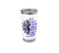 Il est normal de respirer une fleur de sensibilisation au suicide Gobelet isotherme en acier inoxydable double paroi