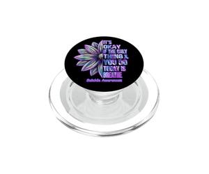 Il est Normal de Respirer Une Fleur de Sensibilisation au Suicide PopSockets PopGrip pour MagSafe