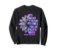 Il est Normal de Respirer Une Fleur de Sensibilisation au Suicide Sweatshirt