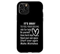 Il est Normal de Ressentir Vos Sentiments, Demandez de l'aide pour la santé mentale Coque pour iPhone 11 Pro