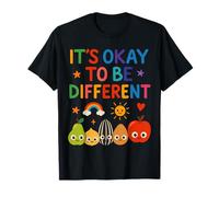 Il est Normal d'être différent Chemise pour Enfants, diversité de Fruits Mignons T-Shirt