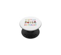 Il est Normal d'être différent Mignon et Positif pour Les Enfants, Les Enseignants PopSockets PopGrip Adhésif