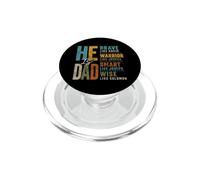 Il est Papa, Courageux, Guerrier Intelligent, Sage, père chrétien, Religion PopSockets PopGrip pour MagSafe