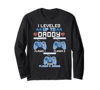 Il est passé au Niveau supérieur à Daddy Again Funny Gamer Dad Est 2026 Manche Longue