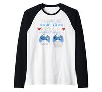 Il est passé au Niveau supérieur à Daddy Again Funny Gamer Dad Est 2026 Manche Raglan
