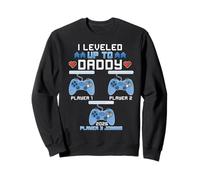Il est passé au Niveau supérieur à Daddy Again Funny Gamer Dad Est 2026 Sweatshirt