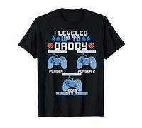 Il est passé au Niveau supérieur à Daddy Again Funny Gamer Dad Est 2026 T-Shirt