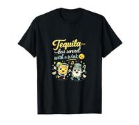 Il est préférable de Servir la Tequila avec Un Design Wink Party Crew T-Shirt