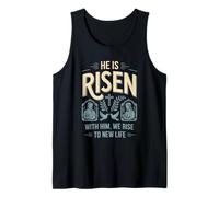 Il est ressuscité avec Lui We Rise New Life Christian Streetwear Débardeur
