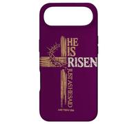 Il est ressuscité comme il Dit Croix chrétienne Pâques Matthieu Coque pour iPhone Air