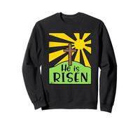 Il est ressuscité - Jésus résurrection chrétienne Happy Easter Day Sweatshirt