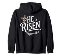 Il Est Ressuscité Matthieu 28:6 Chrétien Sweat à Capuche