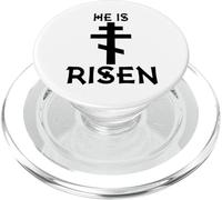 Il est ressuscité orthodoxe chrétien Grec Pâques orthodoxe Pâques PopSockets PopGrip pour MagSafe