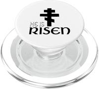 Il est ressuscité orthodoxe christianisme orthodoxe Grec Pâques PopSockets PopGrip pour MagSafe