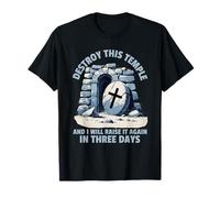 Il est ressuscité, pierre a été roulée, foi chrétienne, Pâques T-Shirt