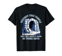 Il est ressuscité, pierre a été roulée, foi chrétienne, Pâques T-Shirt