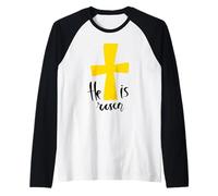Il est ressuscité - Résurrection chrétienne de Jésus Pâques Manche Raglan