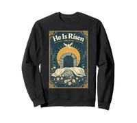 Il est ressuscité Tombe Vide chrétien Pâques résurrection Foi Sweatshirt