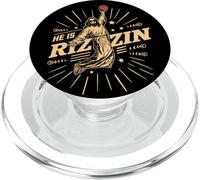 Il est Rizzin Funny Jesus Sports Meme Christian Basketball PopSockets PopGrip pour MagSafe