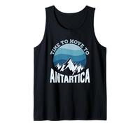 Il Est Temps De Déménager en Antarctique Rétro Antarctique Débardeur
