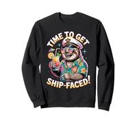 Il est Temps de Faire Une croisière sur la Paresse Face à Un Navire pour des Vacances Amusantes Sweatshirt