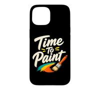 Il est Temps de Peindre drôle Artiste Enseignant Peinture Coque pour iPhone 15