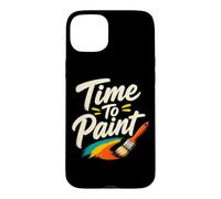 Il est Temps de Peindre drôle Artiste Enseignant Peinture Coque pour iPhone 15 Plus