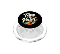 Il est Temps de Peindre drôle Artiste Enseignant Peinture PopSockets PopGrip pour MagSafe
