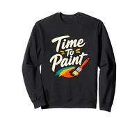 Il est Temps de Peindre drôle Artiste Enseignant Peinture Sweatshirt