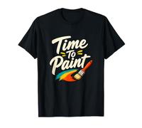 Il est Temps de Peindre drôle Artiste Enseignant Peinture T-Shirt