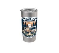 Il est temps de prendre ma retraite pour faire ce que je veux, camping-car, camping, retraite Gobelet isotherme en acier inoxydable double paroi