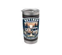 Il est temps de prendre ma retraite pour faire ce que je veux, camping-car, camping, retraite Gobelet isotherme en acier inoxydable double paroi