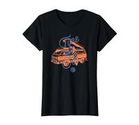 Il est Temps de Sortir Le Camping-Car T3 T-Shirt, Femme, Noir, 3XL