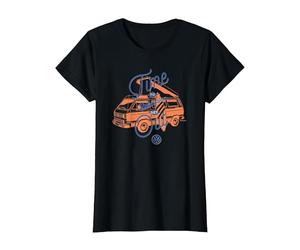 Il est Temps de Sortir Le Camping-Car T3 T-Shirt, Femme, Noir, 3XL