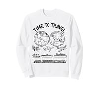 Il est Temps de Voyager : Le Monde l'art Vintage façonne la Manie Sweatshirt