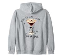 Il est Toujours Temps de déguster Un Tini Espresso Martini Time Vintage Sweat à Capuche