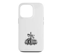Il est Une Croix chrétienne défaite par la Mort ressuscitée Coque pour iPhone 13 Pro
