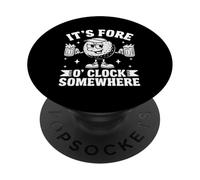 Il est Une Heure Quelque Part PopSockets PopGrip Adhésif