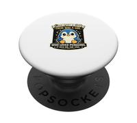 Il était Une Fois Une Fille Qui aimait Les Pingouins PopSockets PopGrip Adhésif
