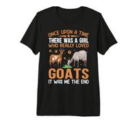 Il était Une Fois Une Fille Qui aimait Vraiment Les chèvres T-Shirt Haut de Gamme