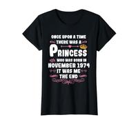 Il était Une Fois Une Princesse. Anniversaire de Novembre T-Shirt Graphique avec Valeur