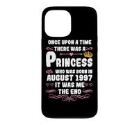 Il était Une Fois Une Princesse. Août 1997 Anniversaire Coque pour iPhone 13 Pro Max