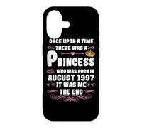 Il était Une Fois Une Princesse. Août 1997 Anniversaire Coque pour iPhone 17