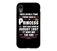 Il était Une Fois Une Princesse. Août 1997 Anniversaire Coque pour iPhone XR