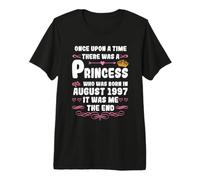 Il était Une Fois Une Princesse. Août 1997 Anniversaire T-Shirt Haut de Gamme